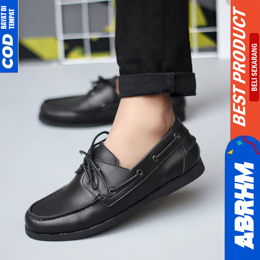 ABRHM Sepatu Formal Hitam Casual Kerja Pantofel Pria