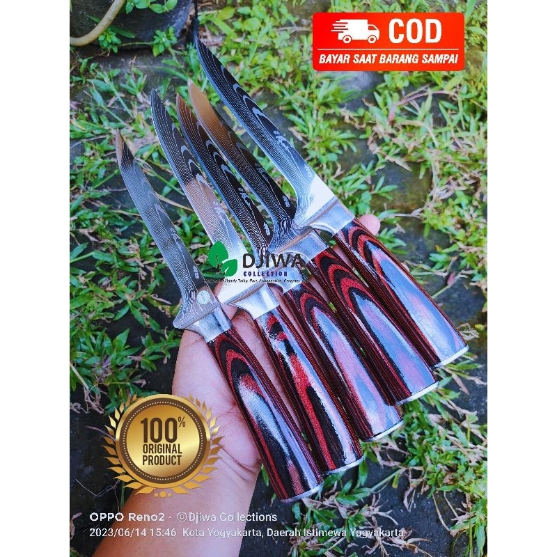 Pisau Import Seset Kulit Sapi, Kulit Domba, Fillet Daging, Baja Carbon Stainless Super Tajam New