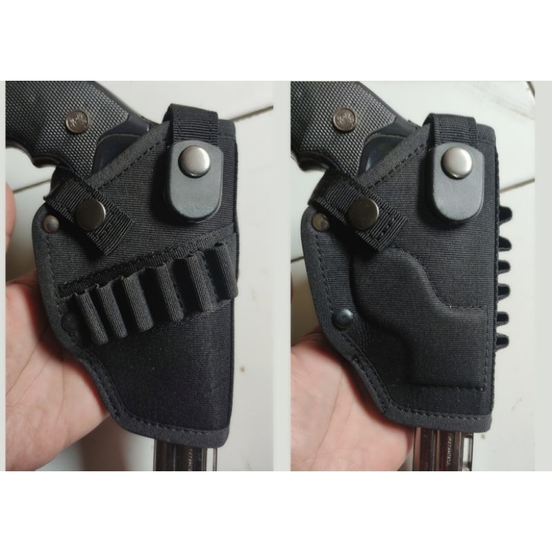 sarung pistol hitam untuk Revolver