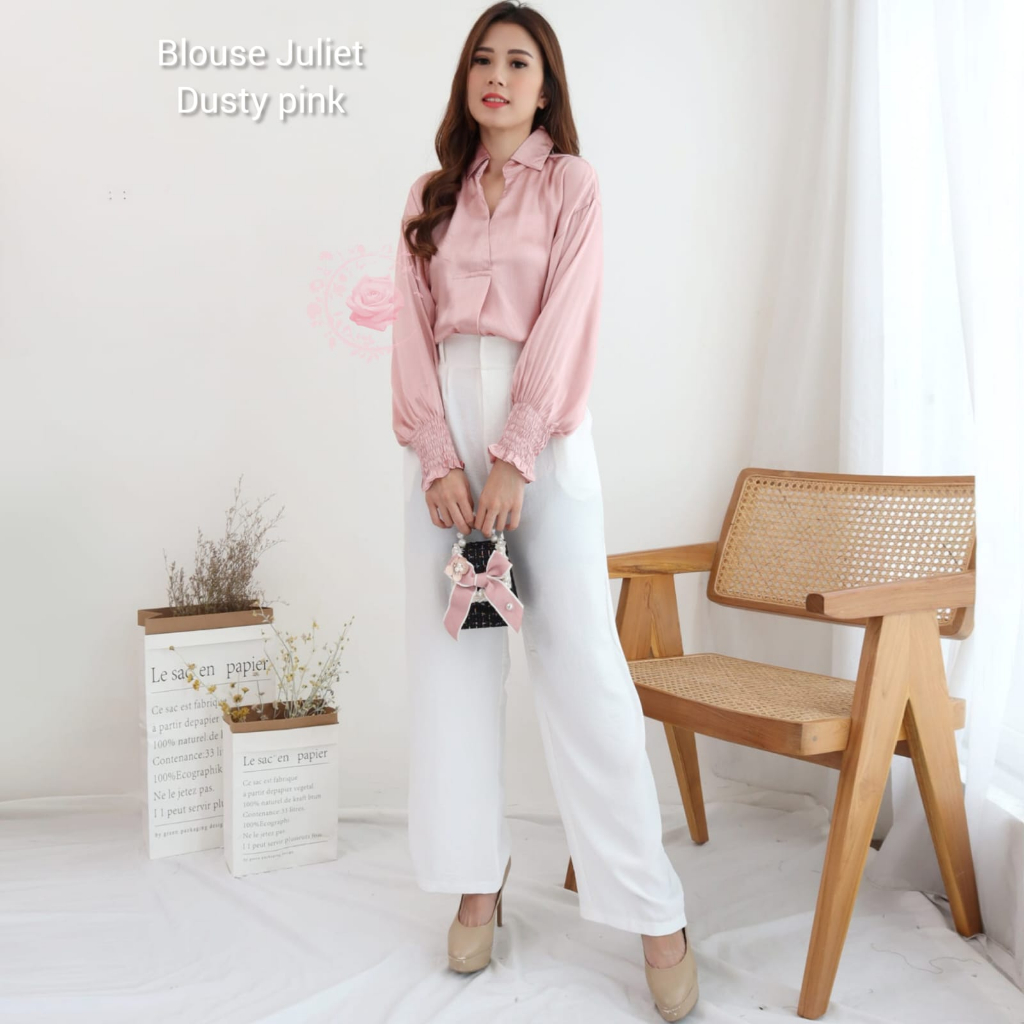 BLOUSE JULIET ATASAN FASHION WANITA / BAJU PESTA /PAKAIAN TERLARIS TERBARU KEKINIAN