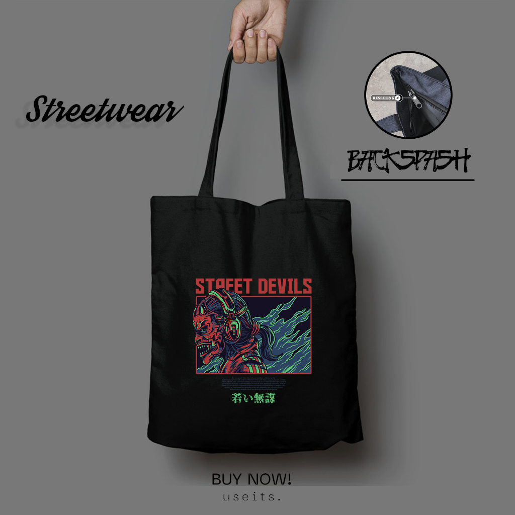 Tas Totebag Streetwear Custom Pria Wanita - STREETWEAR (14)