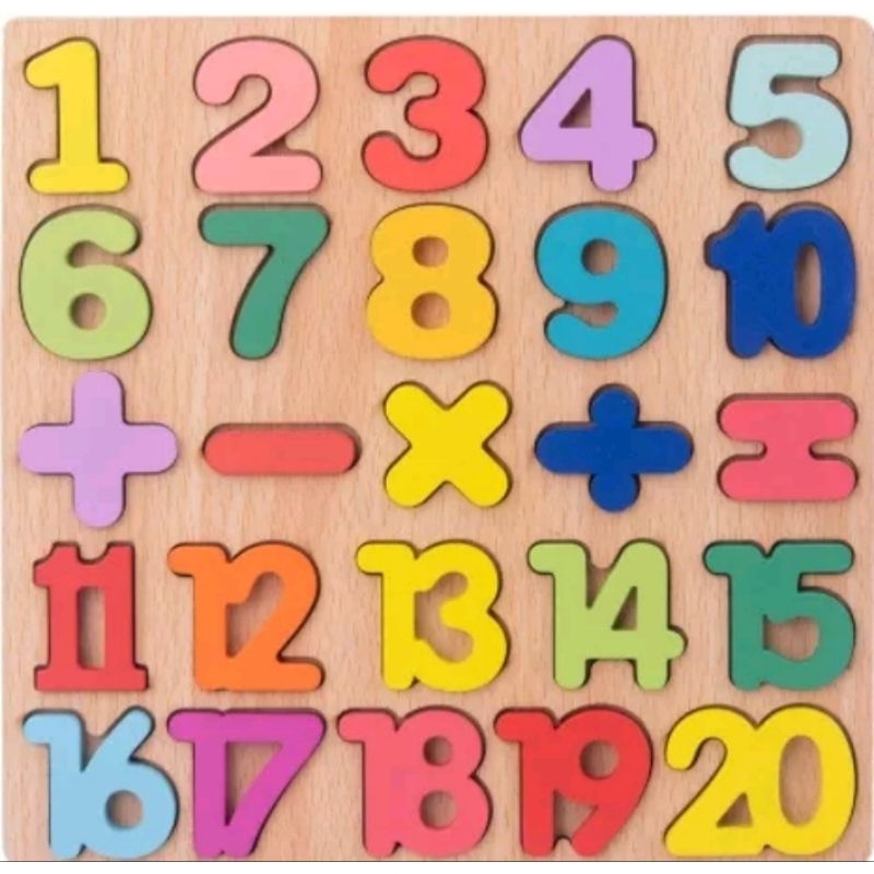 Mainan Edukasi Montessori Anak Puzzle ABC Alphabet Huruf Besar Kecil