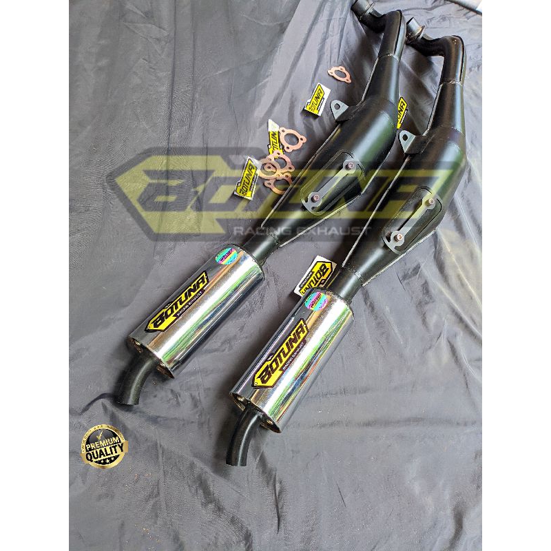 KNALPOT FIZ R NGEPRET ORIGINAL BOTUNA RACING EXHAUST TYPE PRESS COATING