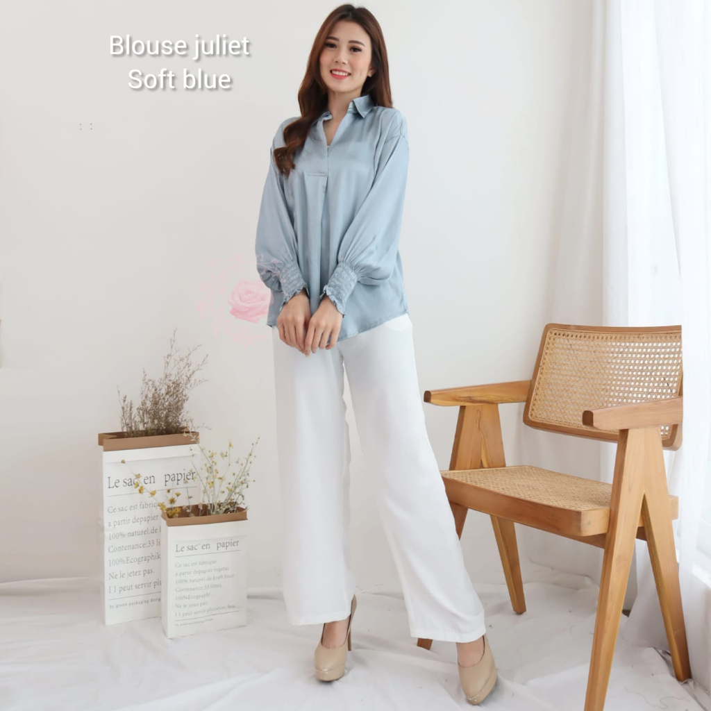 BLOUSE JULIET ATASAN FASHION WANITA / BAJU PESTA /PAKAIAN TERLARIS TERBARU KEKINIAN