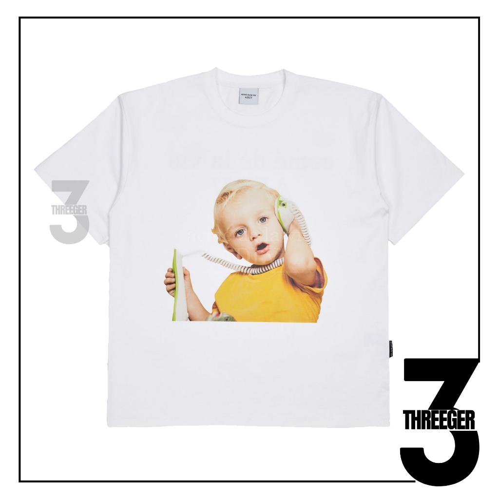 ADLV Baby Face Telephone Baby Tee White Original