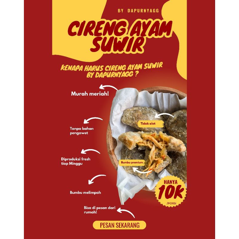 

CIRENG PEMPEK (kuah) / CIRENG AYAM SUWIR (goreng) | BY Dapurnyagg