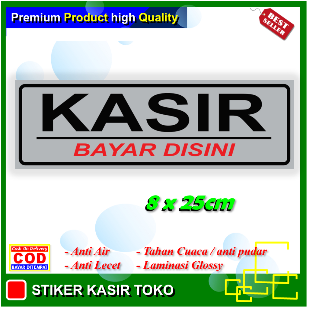 

Stiker kasir sticker bayar disini
