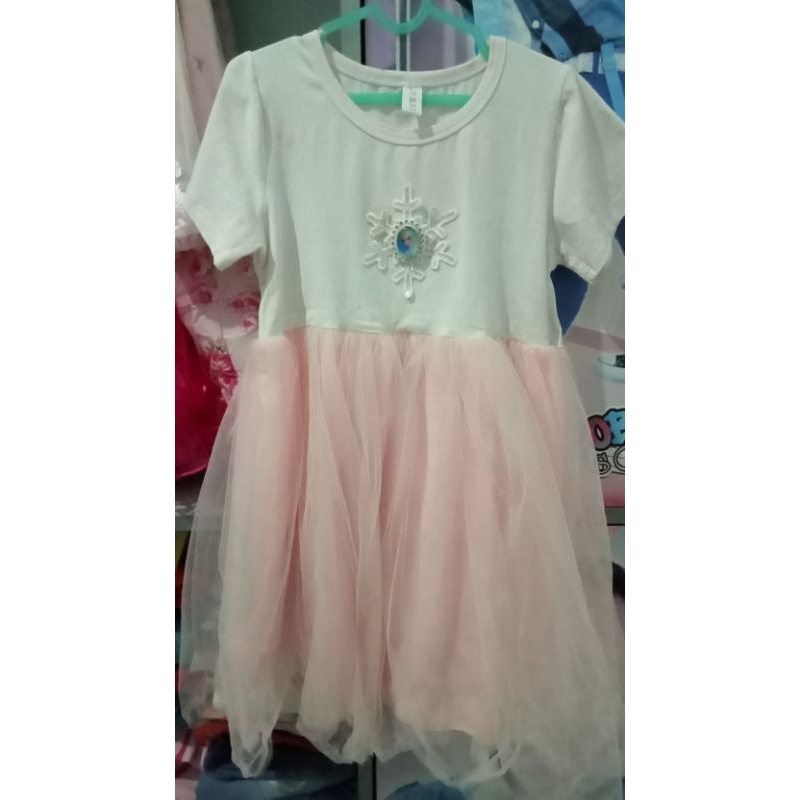 preloved dress Frozen anak