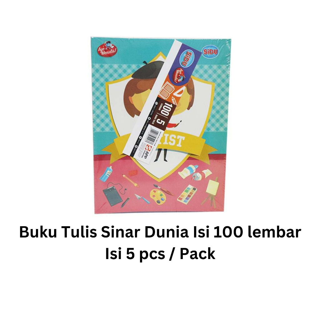 

Buku Tulis Sidu Sinar Dunia isi 100 Lembar / Pack