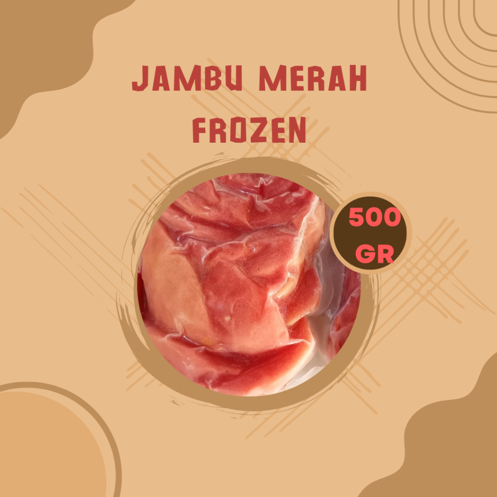 

Buah Beku Jambu Biji Merah & Non Biji 500gr & 1kg Frozen | Jambu Merah Tanpa Biji Beku 500gr