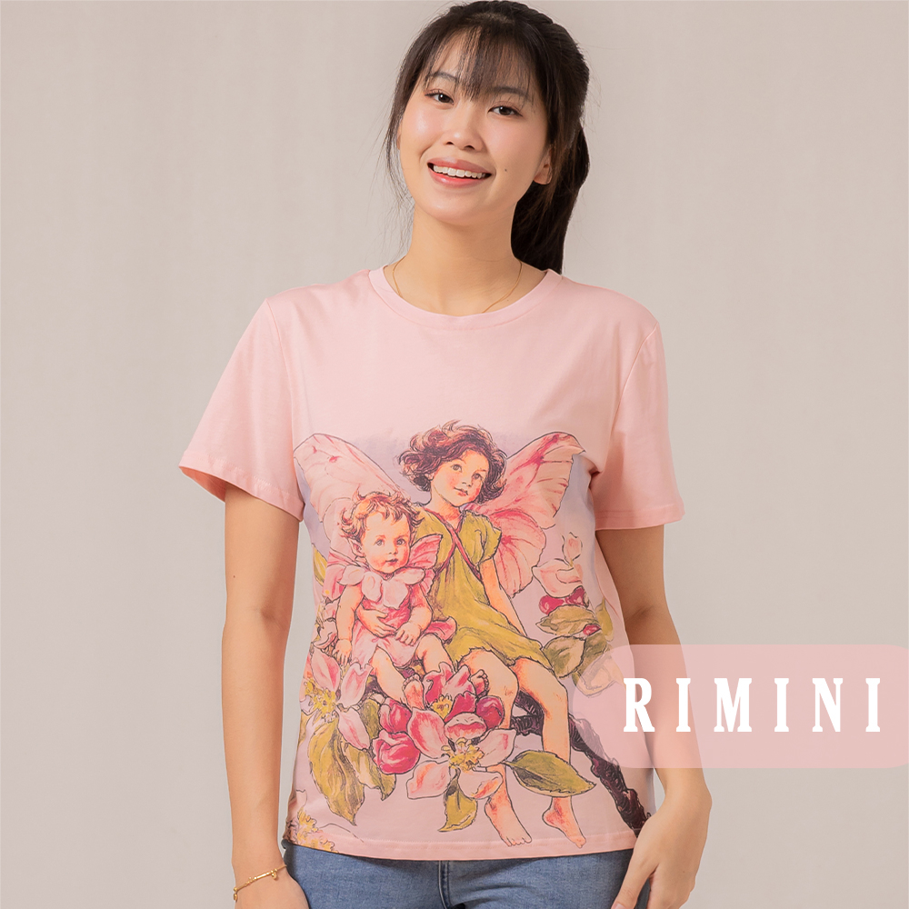 RIMINI - Atasan Wanita Kaos Casual Print Premium Big Size - Mea Top 85702