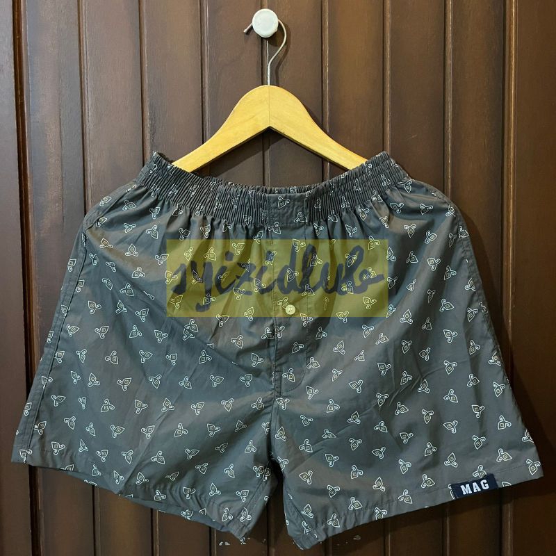 BOXER PRIA KATUN PRINT MOTIF ABSTRAK