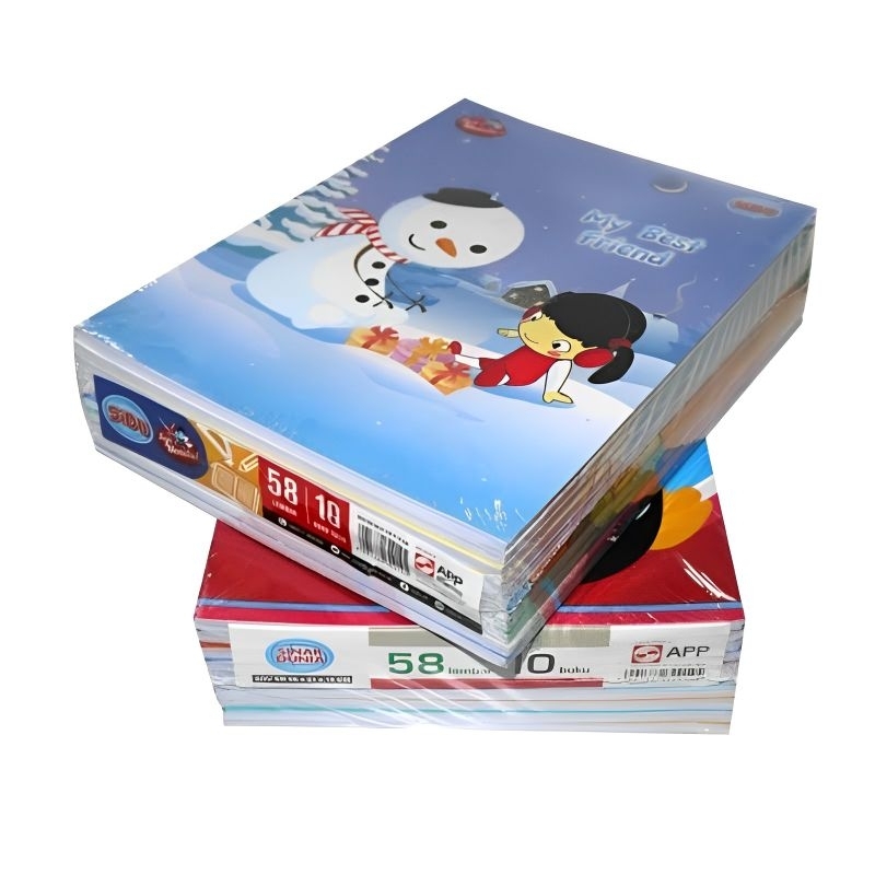 

Buku Tulis SIDU Sinar Dunia 58 Lembar (1Pak/10Buku)