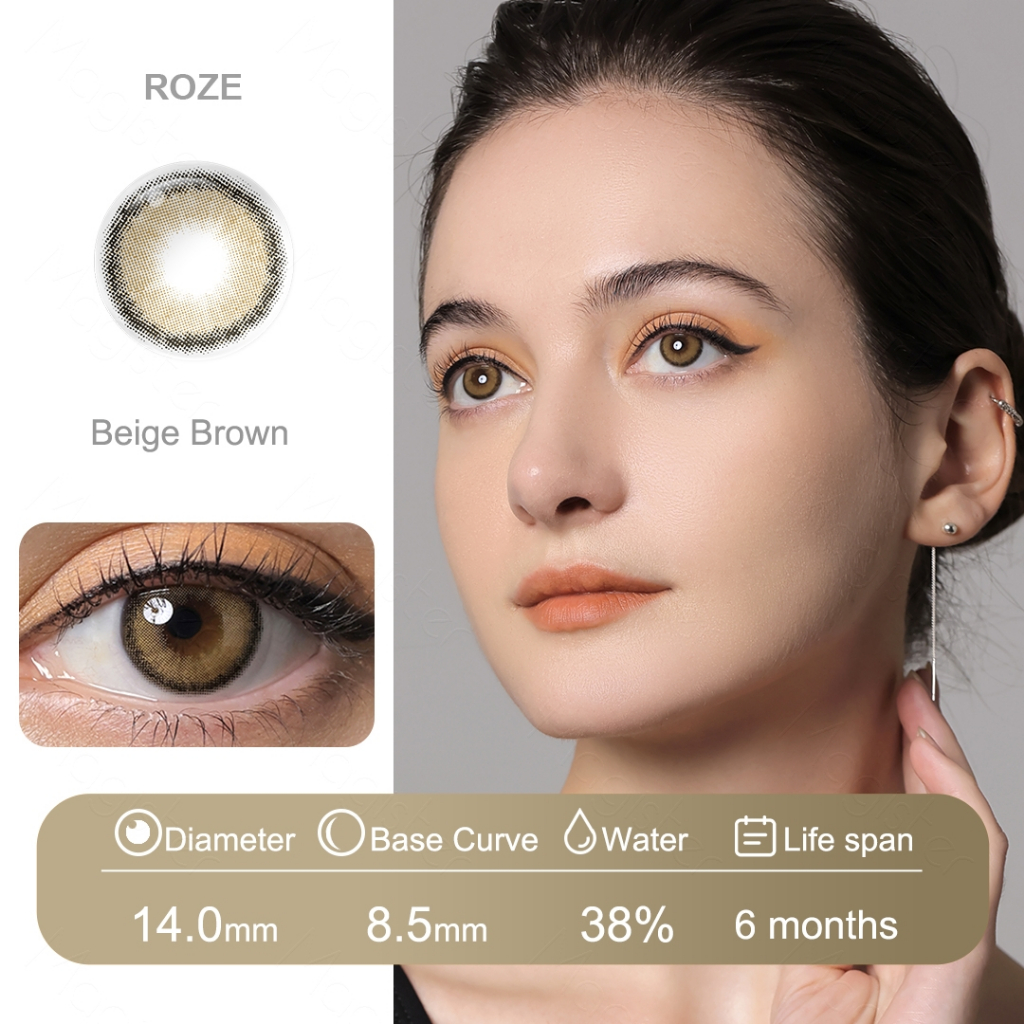 (COD)Softlens Minus 14mm (-1.00 s/d -6.00) lensa kontak warna Magister softlens minus lensa kontak berwarna lembut sangat nyaman softlens