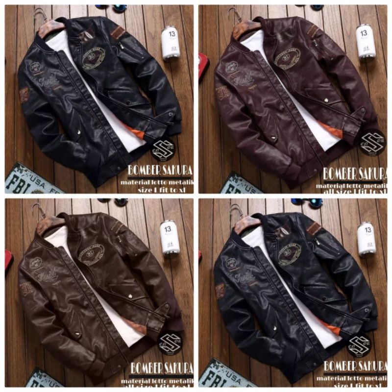 Sensor Culture Jaket Bomber Pria Dewasa Sakura