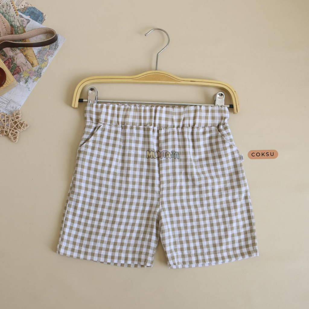 Short Pants Square SUMMER XS SML XL - Celana Harian Anak - Celana Daily Anak