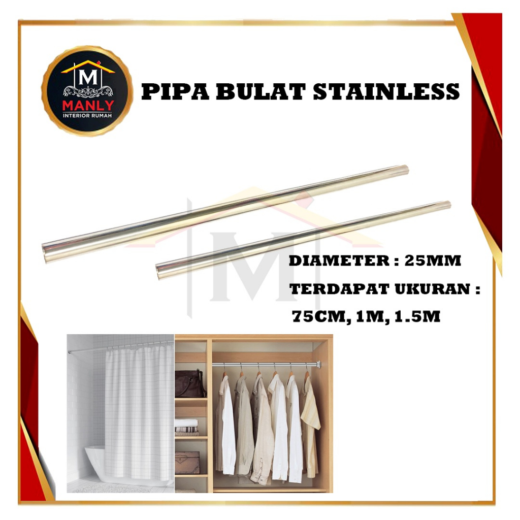 Pipa Stainless Steel / Pipa Bulat 1 inch (25mm)