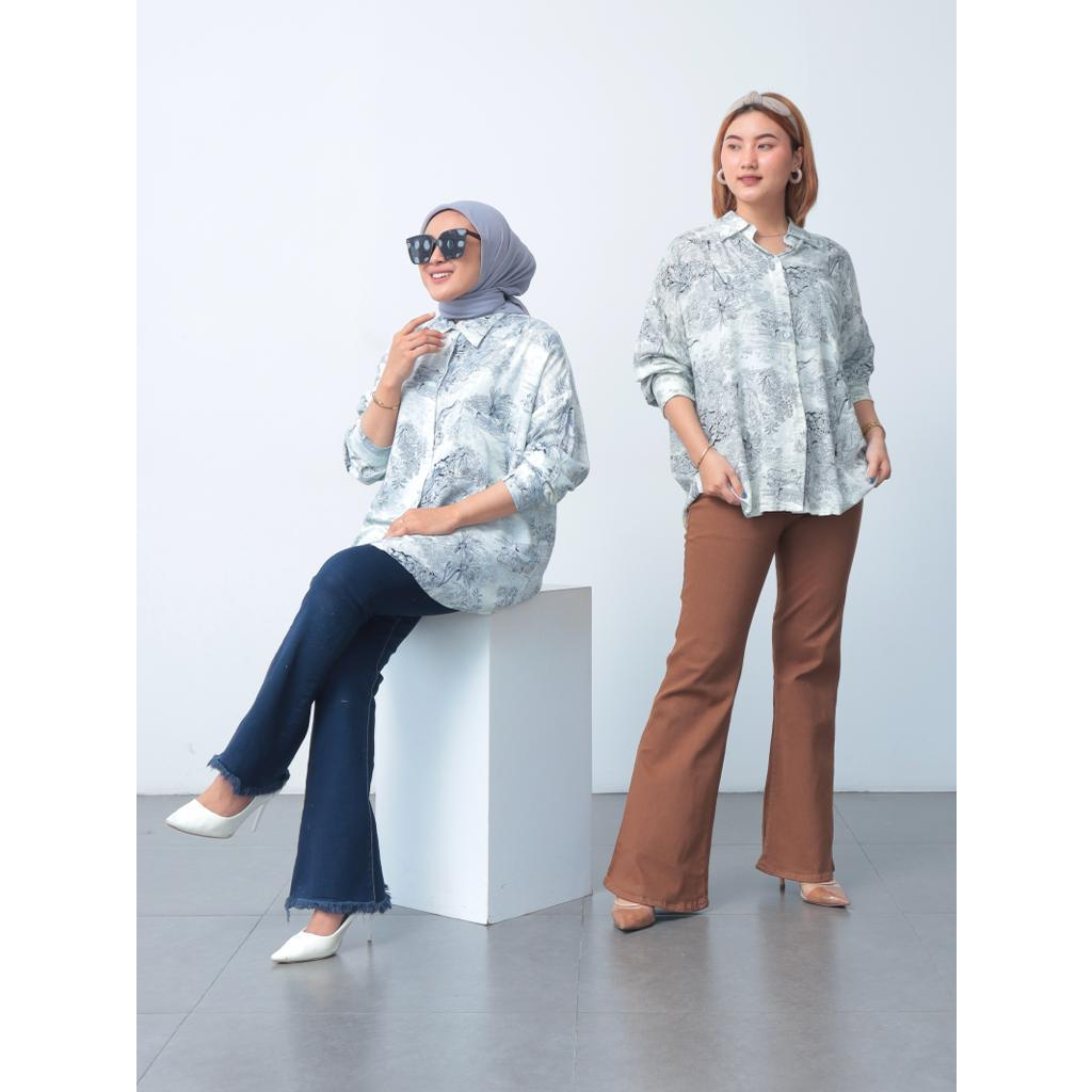 Kemeja Wanita Ryusi Oversize - 2301.02.066