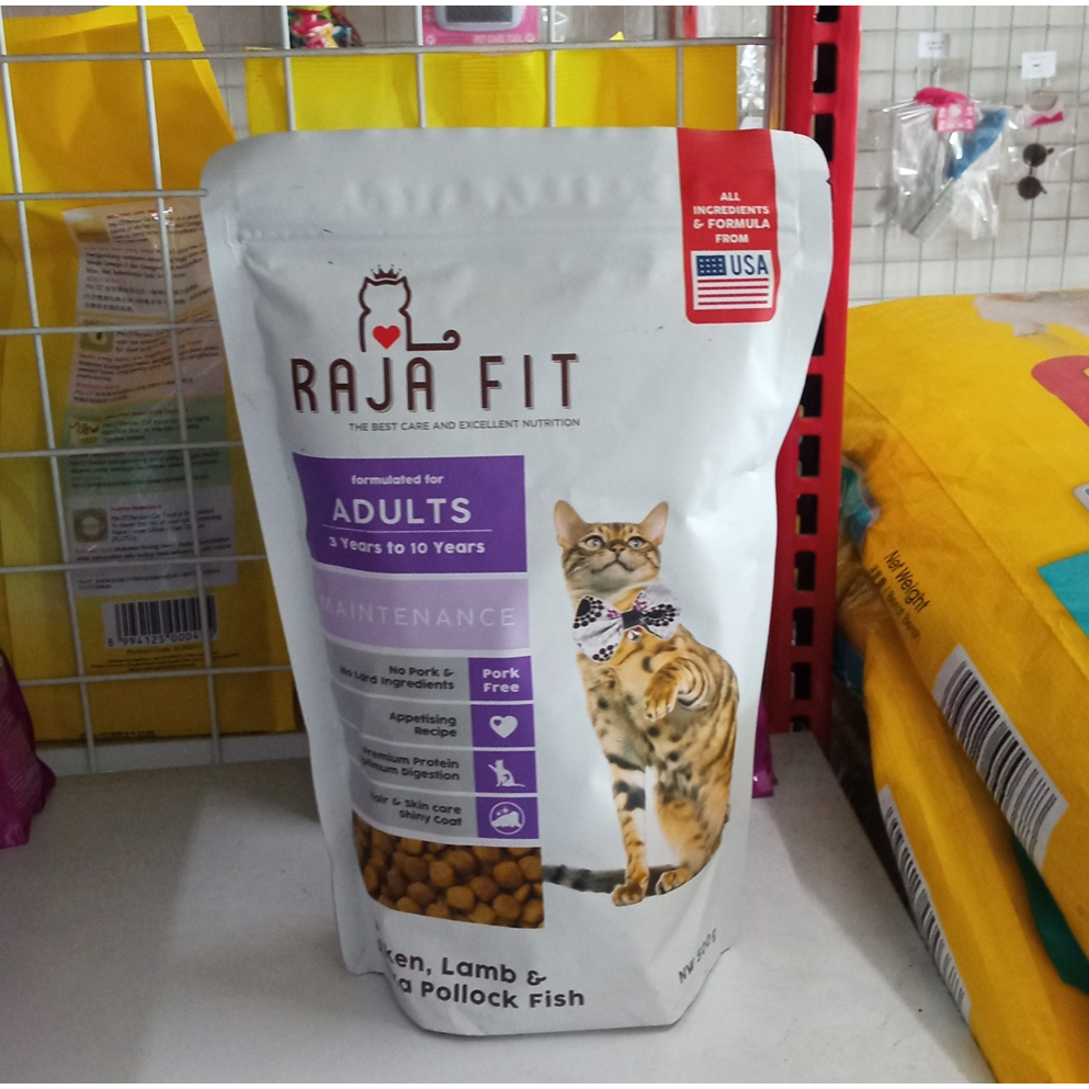 MAKANAN KUCING RAJA FIT ADULT RAJAFIT 500 GRAM CAT FOOD