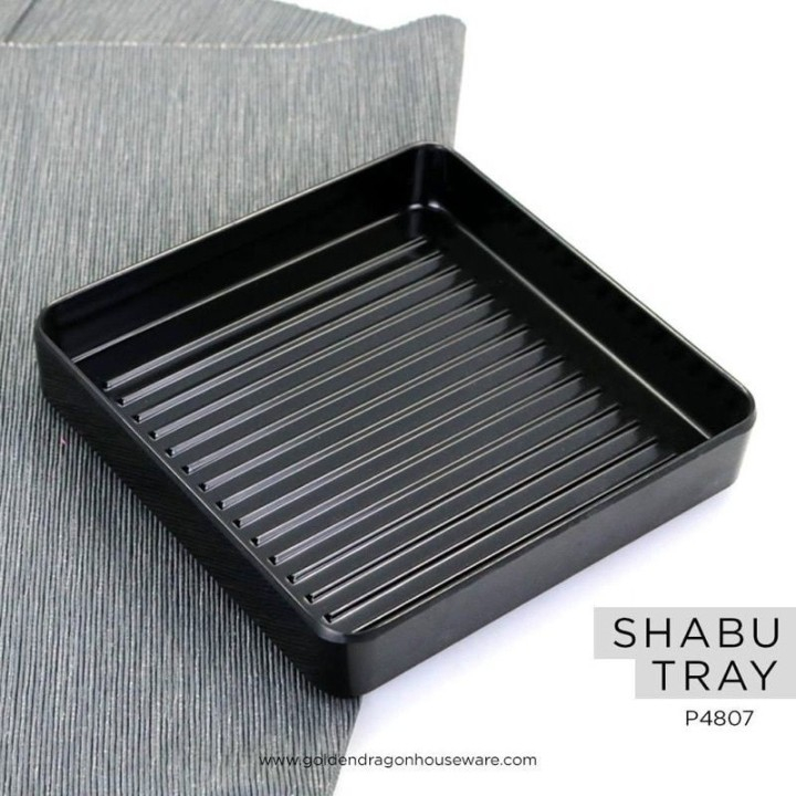 Piring Shabu Melamin 16 cm /Piring Kotak Melamine 16cm