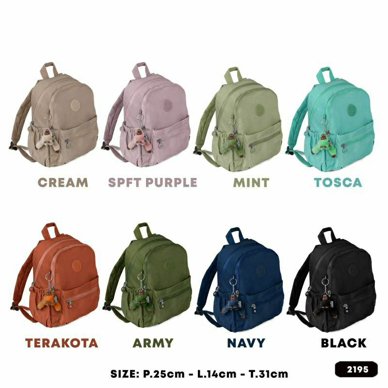 TAS RANSEL WANITA IMPORT TAS KP 2195 TAS PUNGGUNG NYLON WANITA TAS KERJA IMPORT BEST SELLER TAS RANSEL NYLON TERBARU BISA BAYAR DITEMPAT.!!!