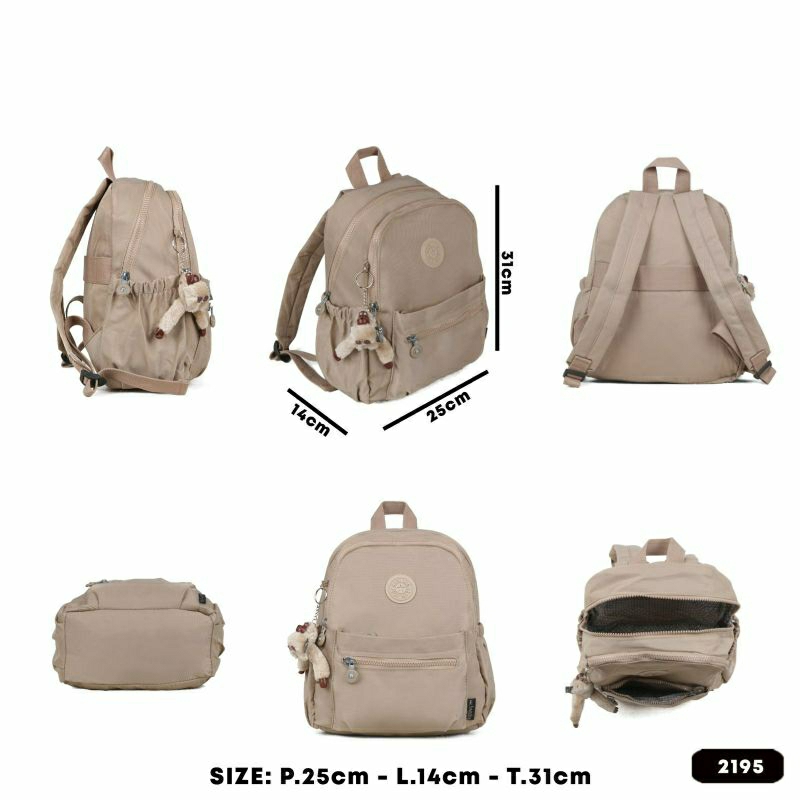 TAS RANSEL WANITA IMPORT TAS KP 2195 TAS PUNGGUNG NYLON WANITA TAS KERJA IMPORT BEST SELLER TAS RANSEL NYLON TERBARU BISA BAYAR DITEMPAT.!!!