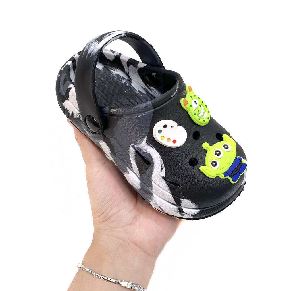 Sandal Baim Anak Stiker Toy Motif Loreng Lucu Kekinian Tali Belakang Uk.20-31