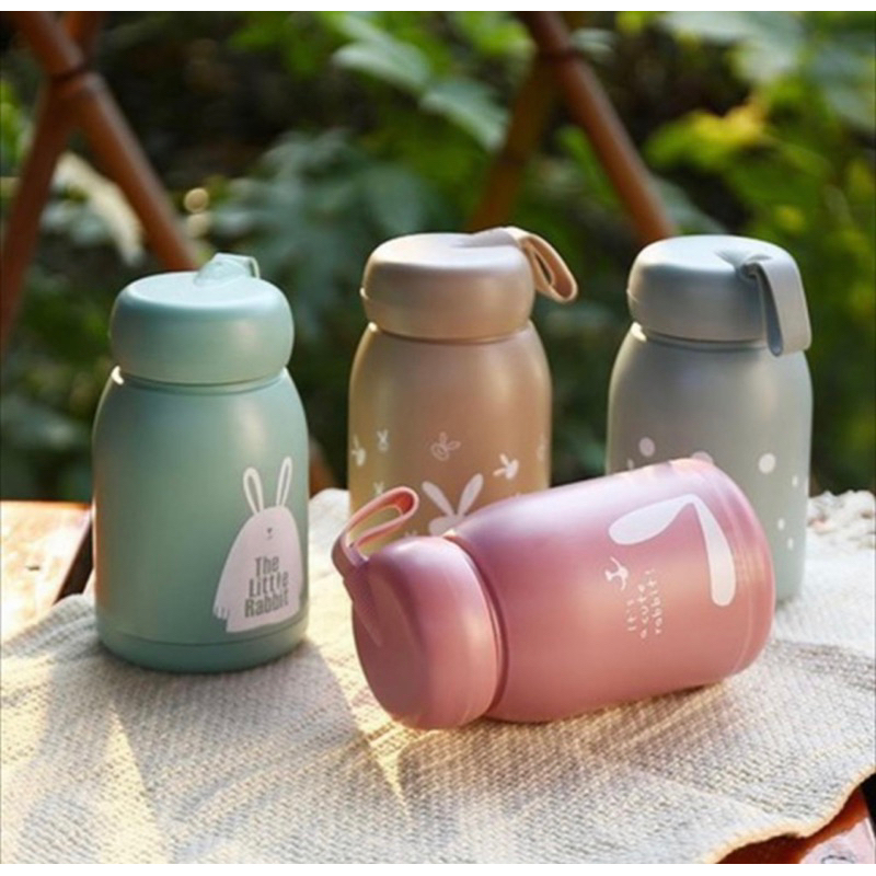 Botol Minum Kaca Rabbit 330ml, Botol Kaca Kelinci 330ml, Botol minum Rabbit