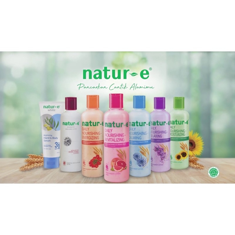 NATUR E Daily Nourishing Moisturishing | White | Revitalizing | Advanced | Hand &amp; Body Lotion | 100ml 245ml