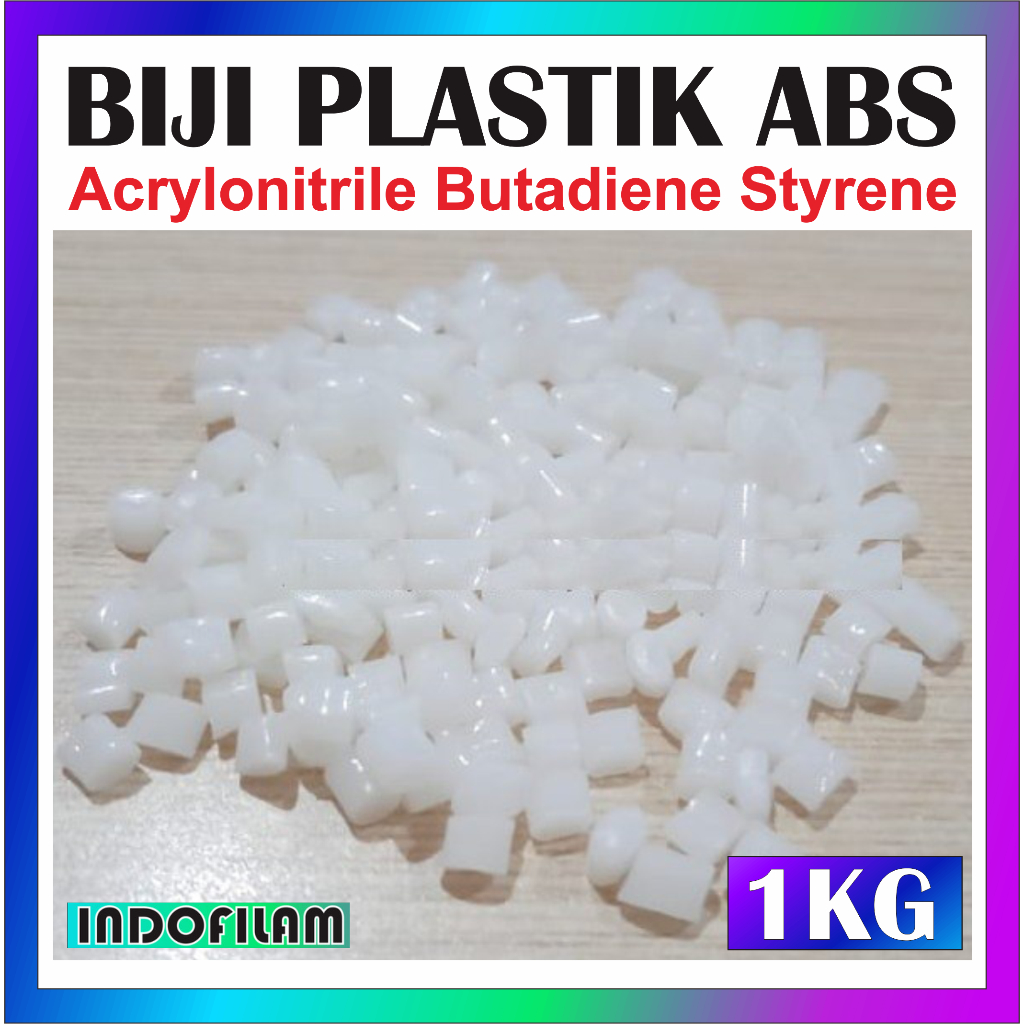 1 KG PURE ABS ACRYLONITRILE BUTADIENE STYRENE BIJI PLASTIK MURNI TANPA DAUR ULANG 380035