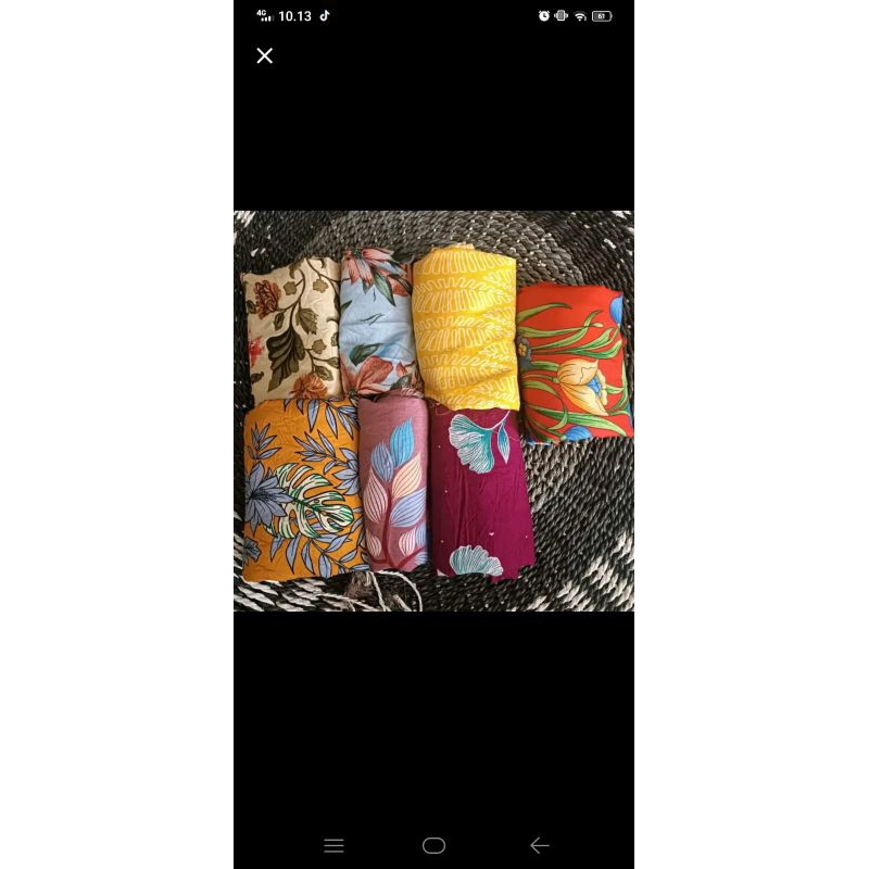 (BACA DESKRIPSI) KAIN KATUN RAYON VISCOSE PREMIUN MOTIF JANDA BOLONG COCOK UNTUK DASTER DRESS GAMIS 