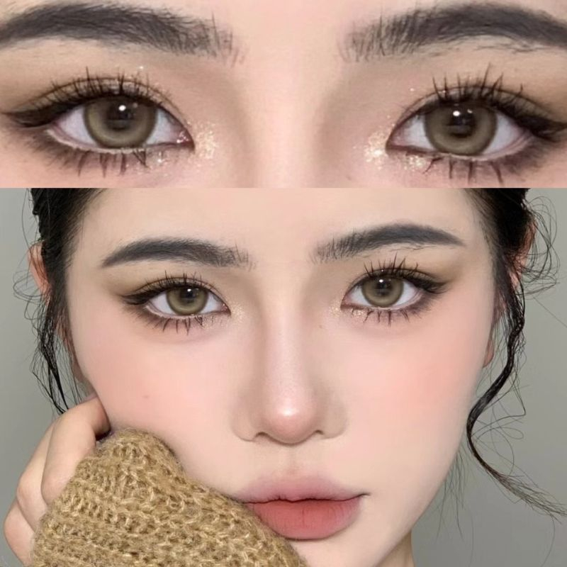 SOFTLENS BIG EYES BLACK COLORED LENSES 14.5mm-Wolf Grey 14.5mm