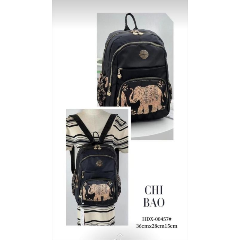 Tas Ransel Wanita Chibao HDX-00457 Motif Gajah