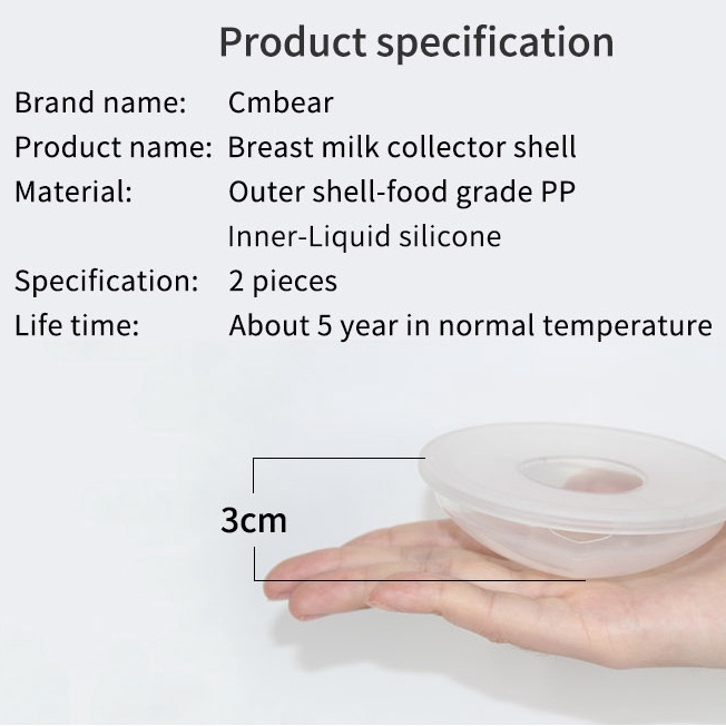 Kidzone Breast Milk Collection Shell Isi 2pcs / wadah penampung asi Saver Collector susu ASI Alternatif Breast Pad Penampung ASI