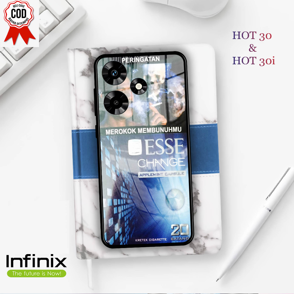Softcase Kaca INFINIX HOT 30 &amp; 30i  - Case Handphone INFINIX HOT 30 &amp; 30i [T02]