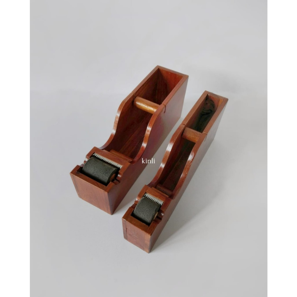 wooden dispenser gummed tape dispenser kayu lakban air