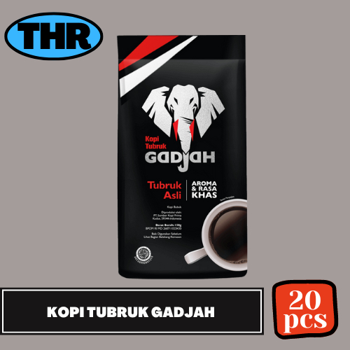 

Kopi Tubruk Gadjah 1 Renceng isi 20pcs