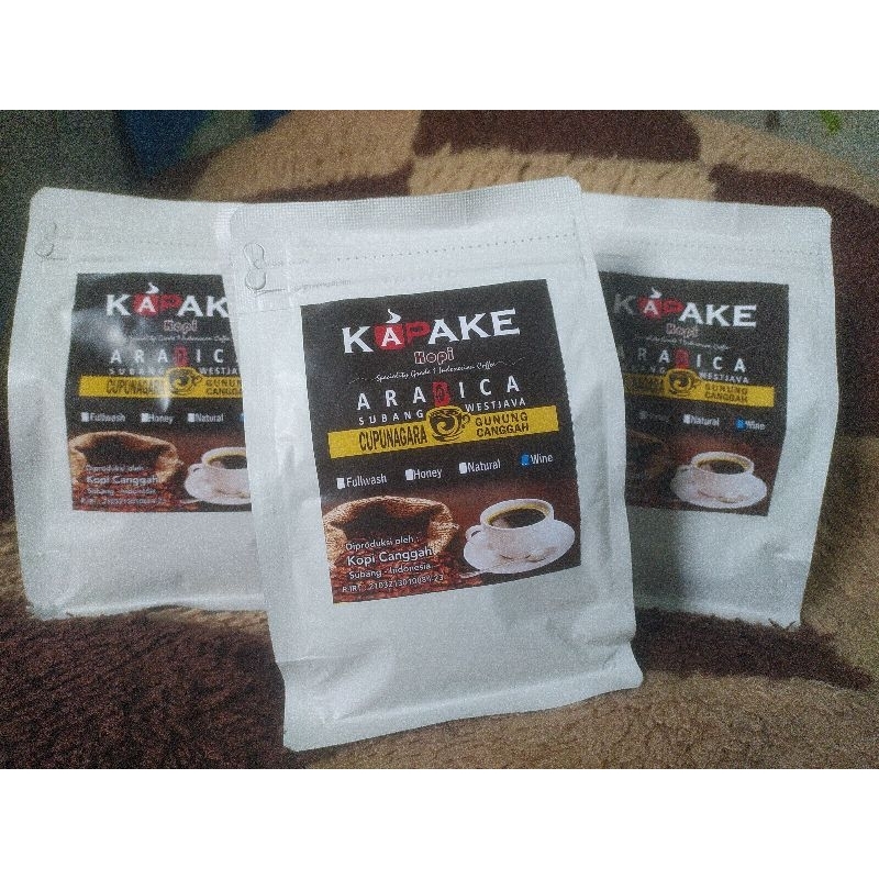 

Kopi Arabica wine 250gr Cupunagara Subang