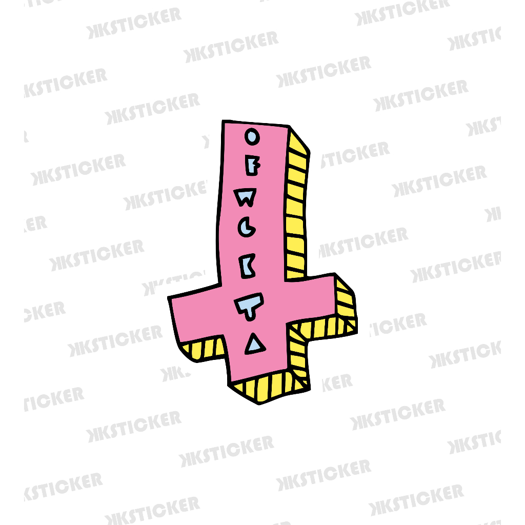 

Sticker OFWGKTA | Stiker Vinyl Anti air + Laminasi