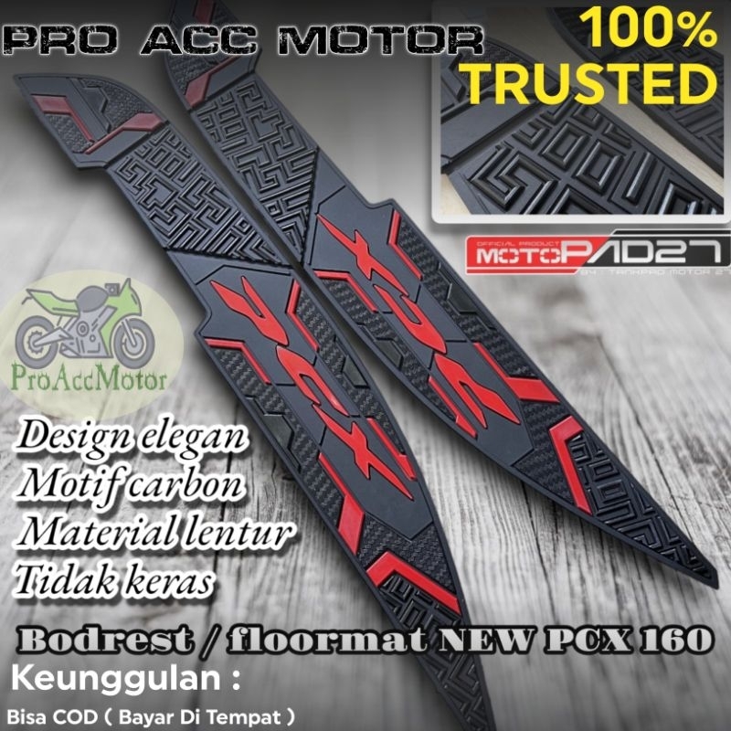 karpet new pcx 160 Bordes karpet pijakan kaki NEW PCX 160 2021 - 2023 Original AHM (pro acc motor)