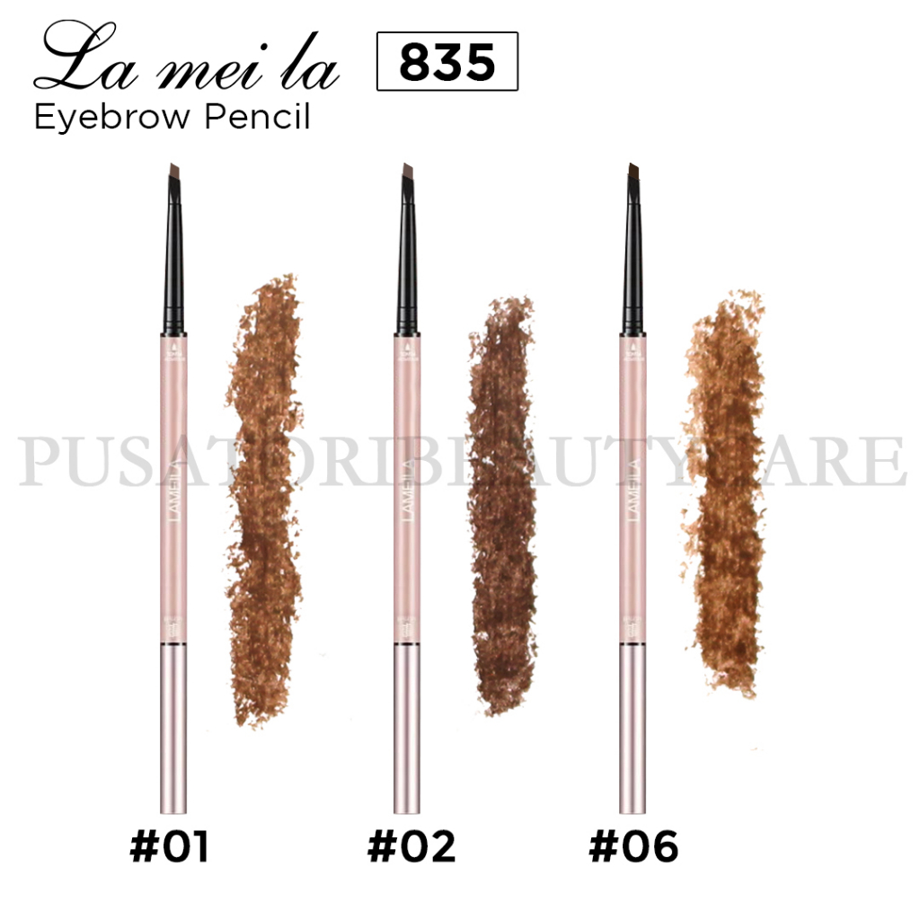 LAMEILA 835 Eyebrow Pencil Dual Ended Auto Rotating Pinsil Alis