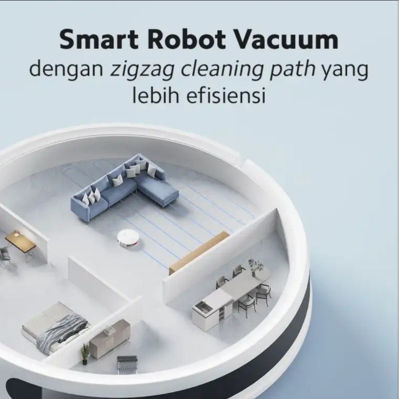 XIAOMI MI VACUUM ROBOT CLEANER E10 2in1 SWEEPING + MOPPING PEL LANTAI Garansi Resmi