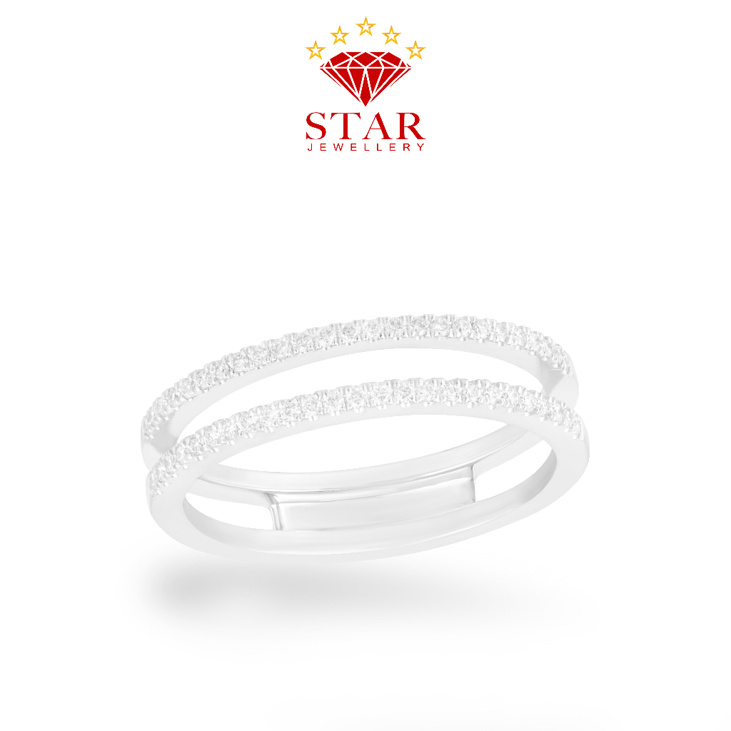 Cincin Berlian Wanita Listring Asli Star Jewellery LPLR1369724