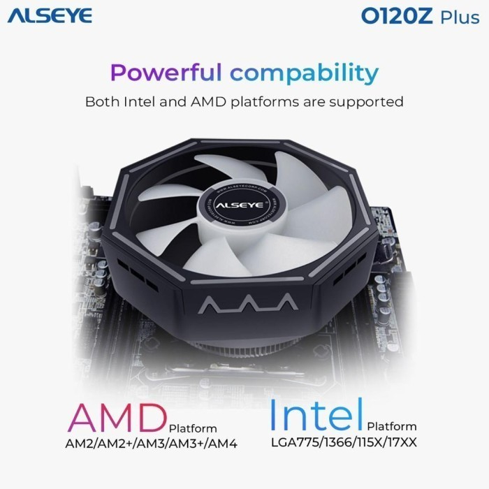 O120Z Plus Alseye Fan Processor Intel dan AMD RGB Gaming