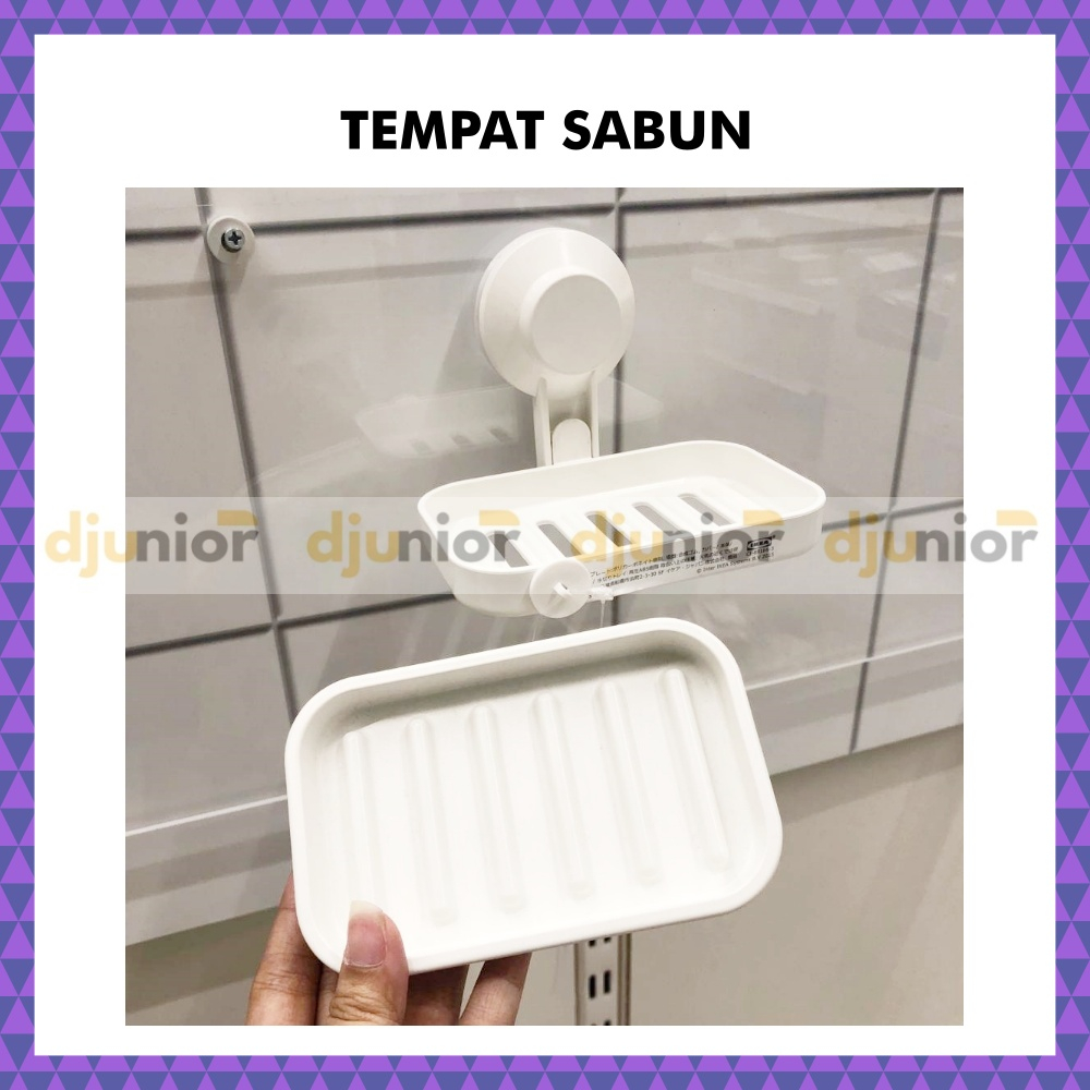 TISKEN TEMPAT SABUN / TEMPAT SIKAT GIGI ODOL / TISU GULUNG TOILET DENGAN PLASTIK HISAP HOOK - LIVIN