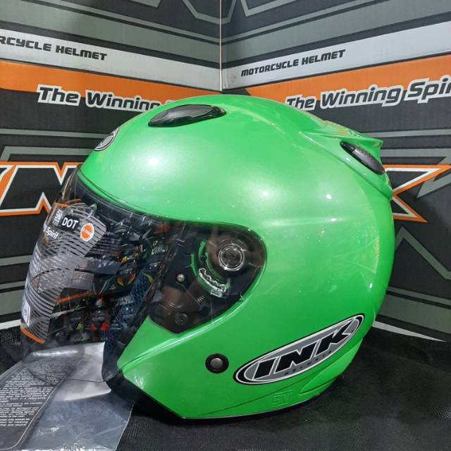 HELM DEWASA MURAH HELM CENTRO HELM INK SNI KW CENTRO HIJAU APEL