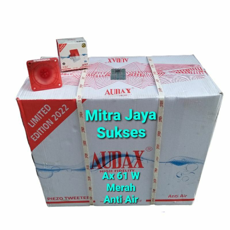 Per Dus - Tweeter Audax Ax 61 W Merah Anti Air Anti Panas Anti Lembab Waterproof Speaker Walet