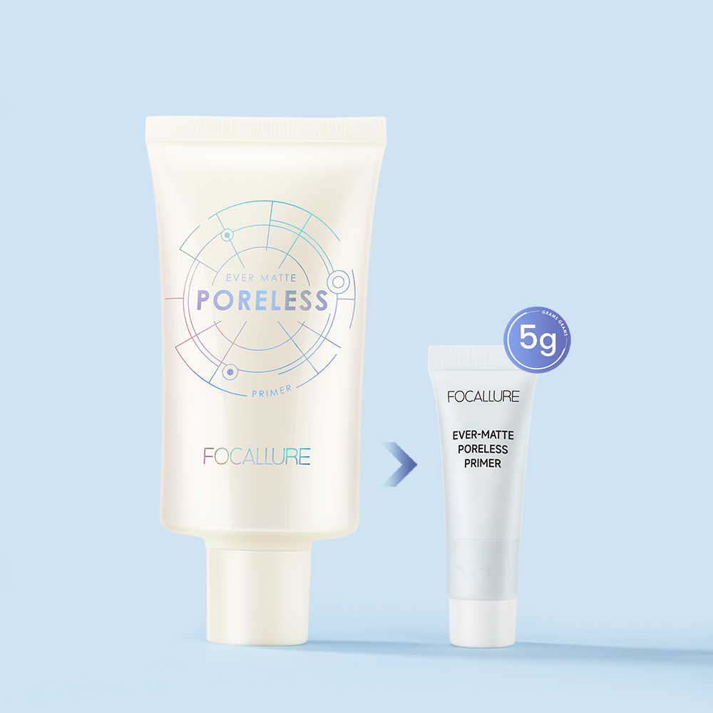 FOCALLURE 2pcs Face Makeup Set Foundation And Primer Oil Control Travel Size Cosmetics Convenience Kits 5g
