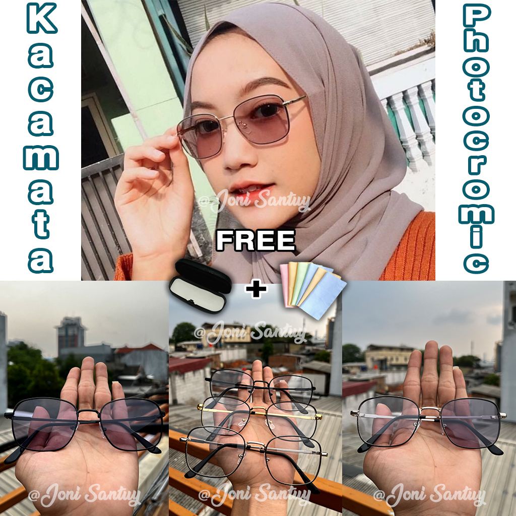 PROMO PA5 Kacamata PA Anti Radiasi Photocromic + Anti Radiasi 2IN1 Kacamata Wanita PA5 dan 4a