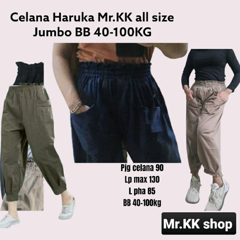 Celana haruka Mr.KK allsize jumbo 40-100KG (PAKET 2 PCS 60k)